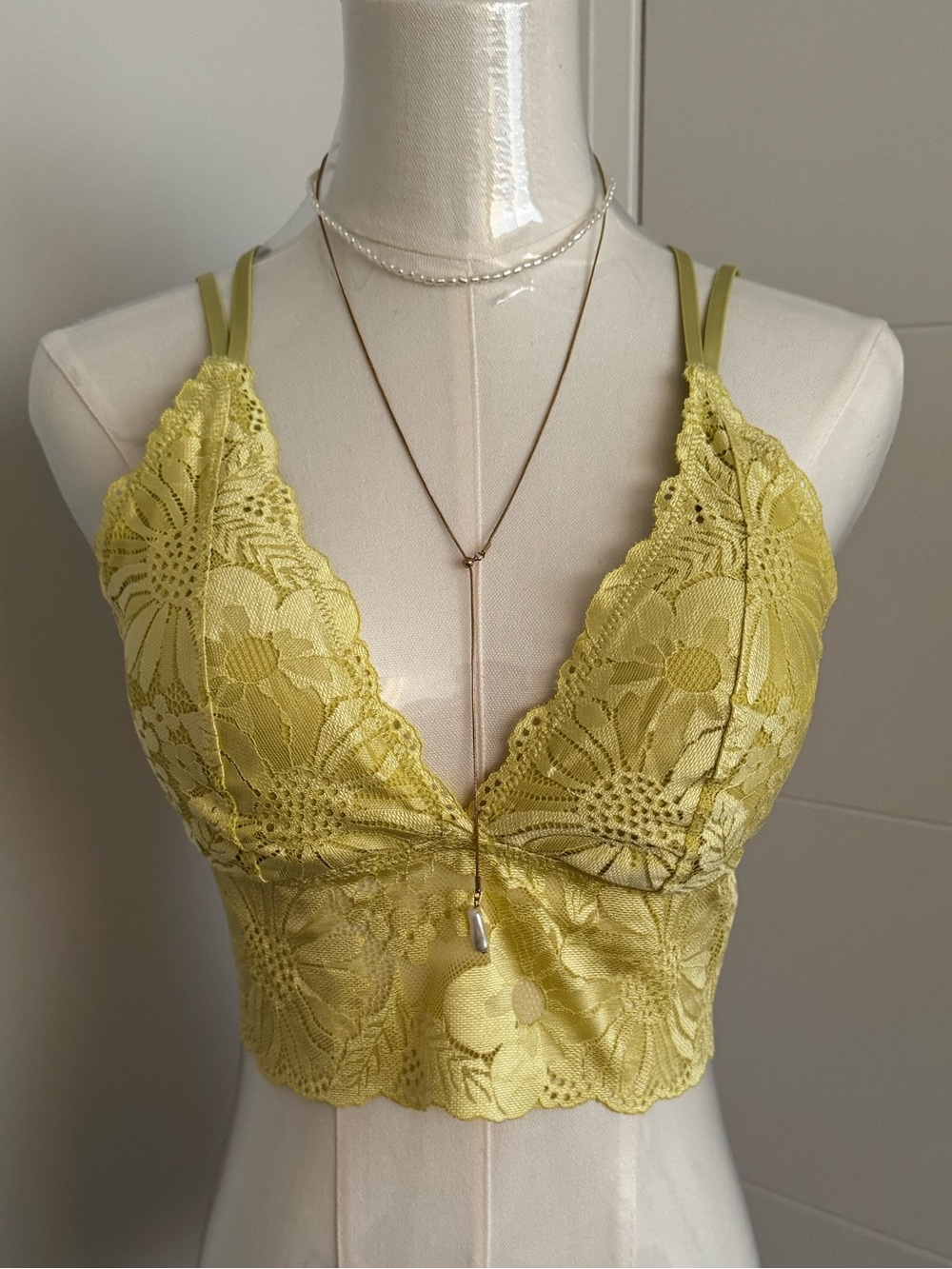 Aerie Citron Lace Bralette